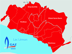 Réseau de la Compagnie Industrielle et Commerciale du Gaz (CICG)